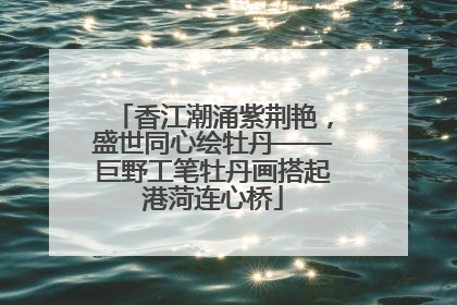 香江潮涌紫荆艳，盛世同心绘牡丹——巨野工笔牡丹画搭起港菏连心桥