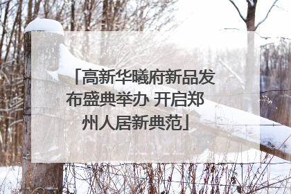 高新华曦府新品发布盛典举办 开启郑州人居新典范