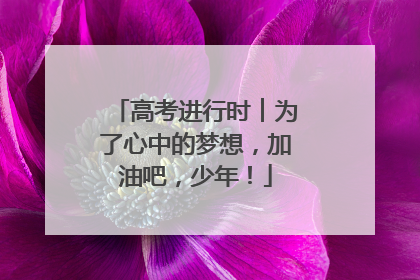 高考进行时︱为了心中的梦想，加油吧，少年！