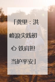 龚里：洪峰浪尖践初心 铁肩担当护平安