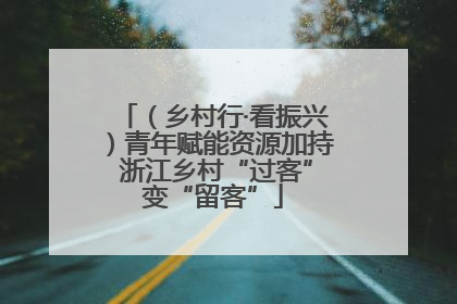 （乡村行·看振兴）青年赋能资源加持 浙江乡村“过客”变“留客”