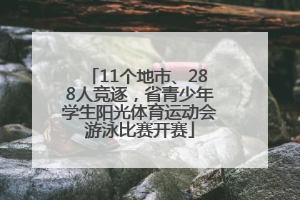 11个地市、288人竞逐，省青少年学生阳光体育运动会游泳比赛开赛