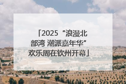 2025“浪漫北部湾 潮派嘉年华”欢乐周在钦州开幕