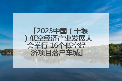 2025中国（十堰）低空经济产业发展大会举行 16个低空经济项目落户车城