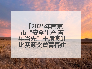 2025年南京市“安全生产 青年当先”主题演讲比赛颁奖暨青春建功高质量发展行动出征仪式举行
